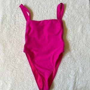 Forever 21 Neon Pink One Piece Swimsuit Small